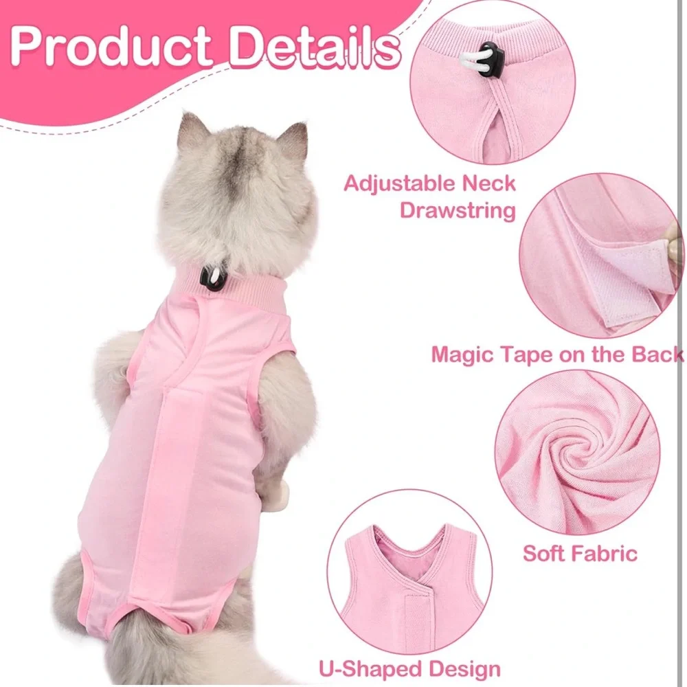 Cat Recovery Suit for Abdominal Wounds